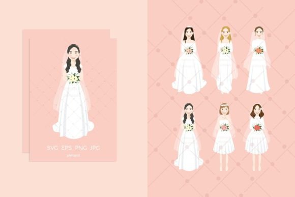Adorable Wedding Bride Clipart for Your Creative Projects
