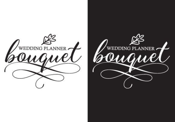 Elegant Script Typography for Wedding Planner Logos