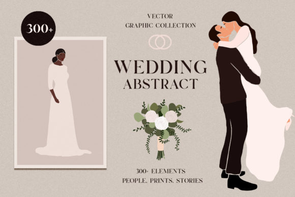 Elevate Your Nuptial Designs with Modern Abstraction