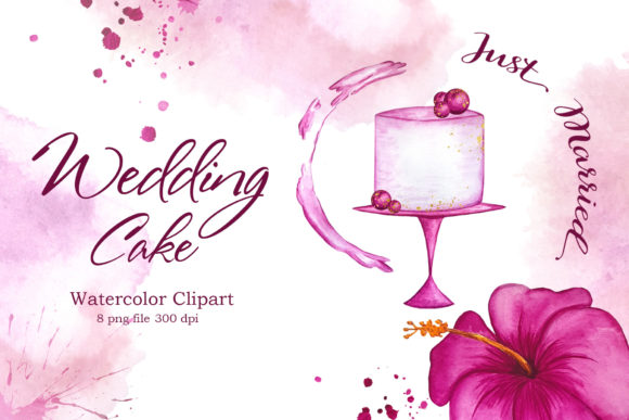 Hand Painted Watercolor Wedding Clipart: A Designer's Delight