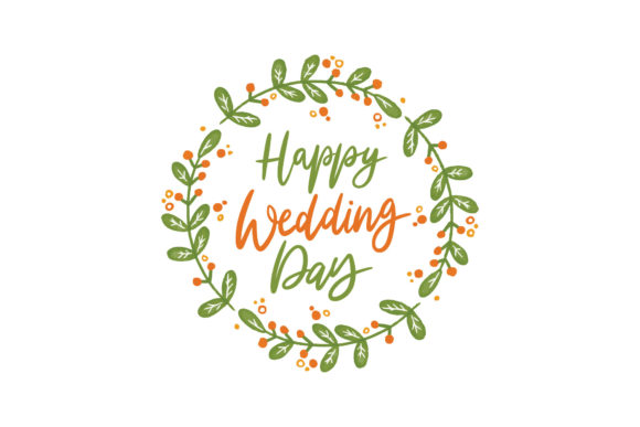 Happy Wedding Day: A Floral Frame for Lasting Memories