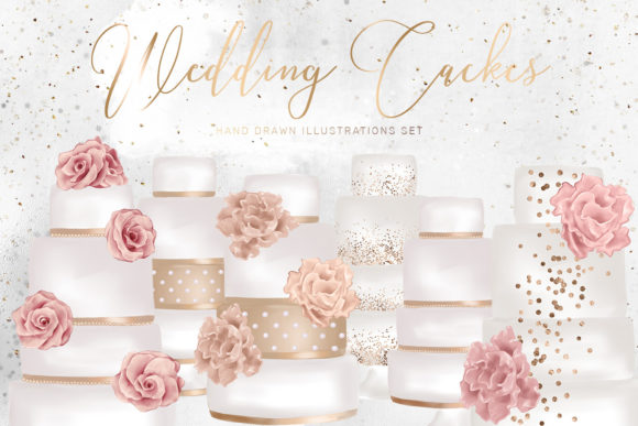 Sweeten Your Designs: White Wedding Cake Clipart for Any Project