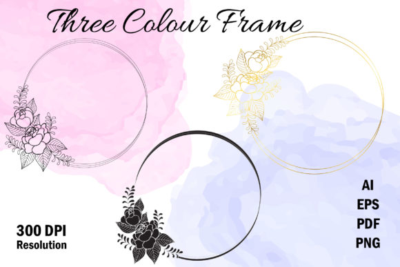 Three Elegant Wedding Circle GoldenFrame: A Designer's Secret Weapon