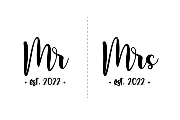 Timeless Typography: The Wedding Mr. & Mrs. Split Monogram