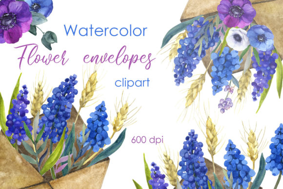 Watercolor Wedding Decor: Enchanting Floral Clipart for Your Designs