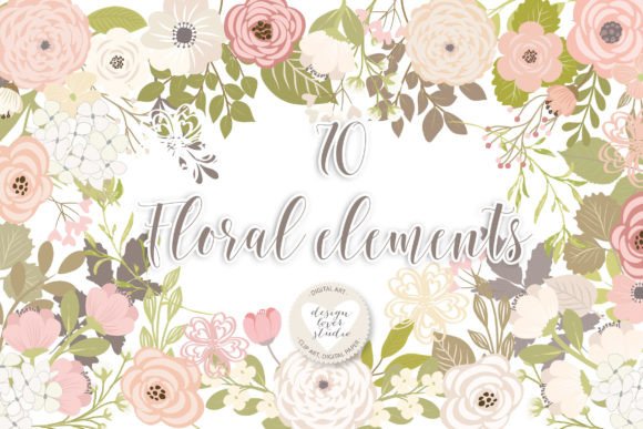 Wedding Floral Cliparts: A Designer's Toolkit for Romantic Projects