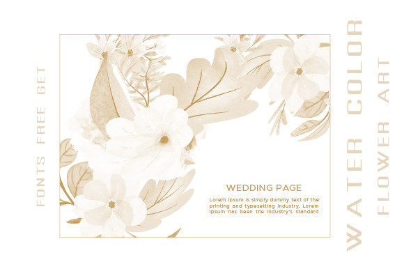 Wedding Page Watercolor Art Set: A Designer's Dream Template